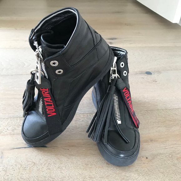 Zadig & Voltaire High Zip Sneakers RARE! - Picture 1 of 4